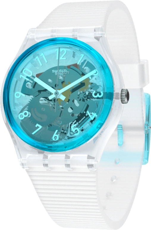 Swatch,Originals 34mm,34mm,Plastic,Blue,Open,GW215