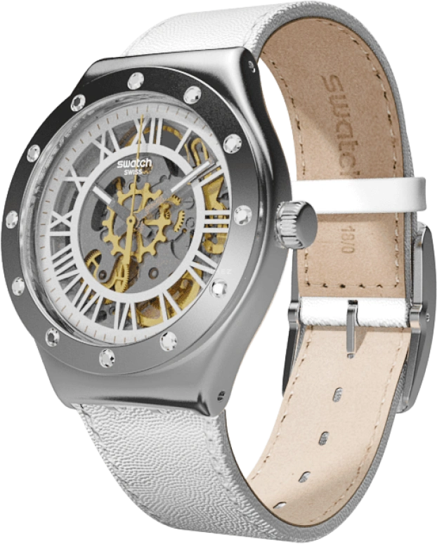 Swatch,IRONY 37.40mm,37.40mm,Stainless Steel,Silver,YAS109