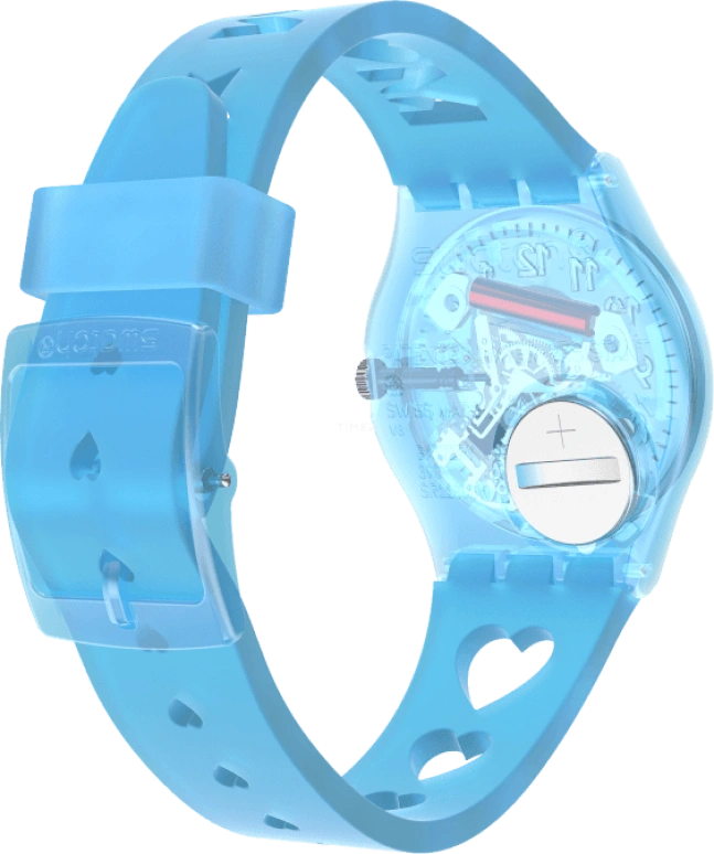 Swatch,Originals 34mm,34mm,Plastic,Blue,Open,GZ353