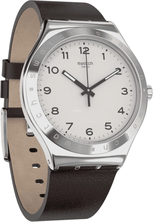 Swatch,IRONY 42.70mm,42.70mm,Stainless Steel,Silver White,YWS101