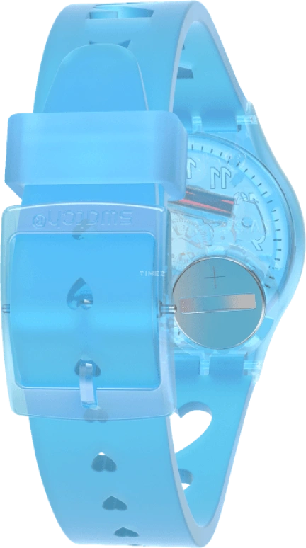 Swatch,Originals 34mm,34mm,Plastic,Blue,Open,GZ353