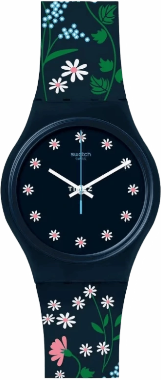 Swatch,Special Edition 34mm,34mm,Plastic,Black,Quartz,Round,GN256