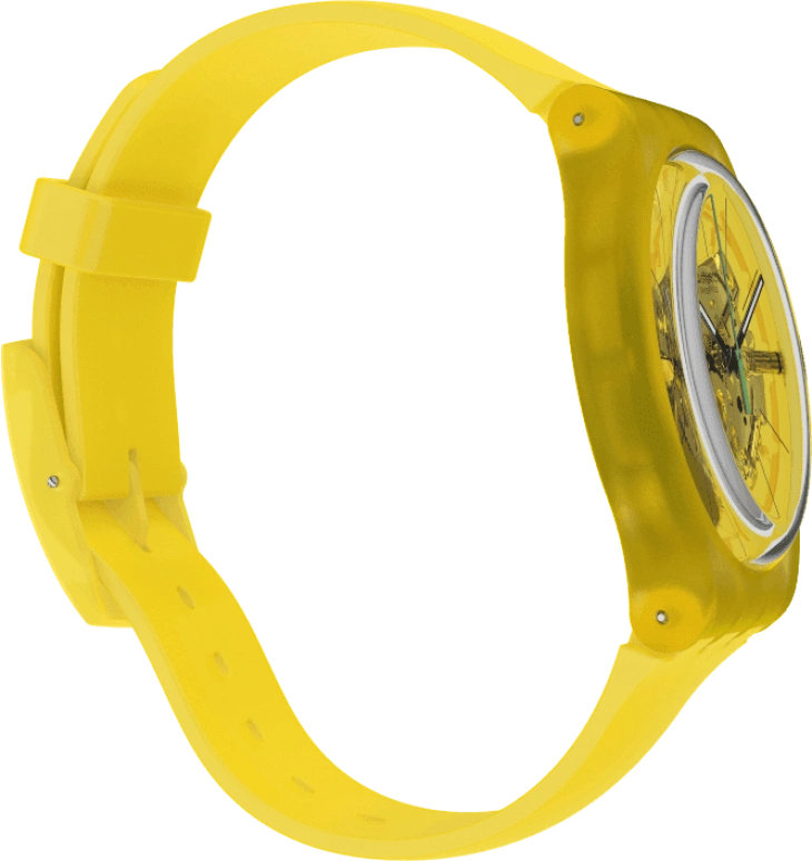 Swatch,Originals 41x47.40mm,41x47.40mm,Plastic,Yellow,SUOJ108