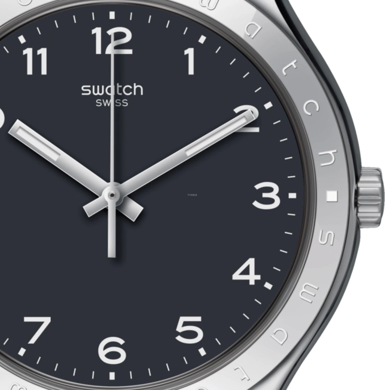 Swatch,IRONY 42.70mm,42.70mm,Stainless Steel,Black,YWS102