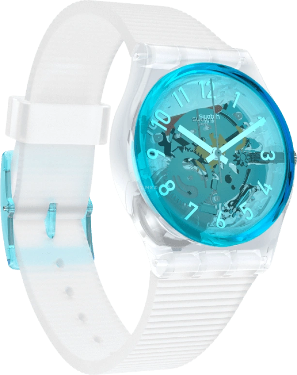 Swatch,Originals 34mm,34mm,Plastic,Blue,Open,GW215