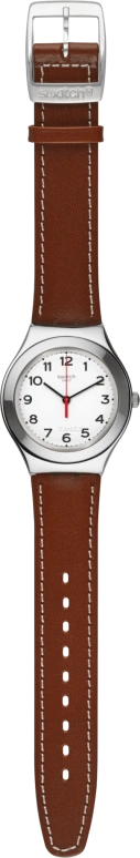 Swatch,IRONY 37.40mm,37.40mm,Stainless Steel,White,Quartz,Tonneau,Silver,YGS131