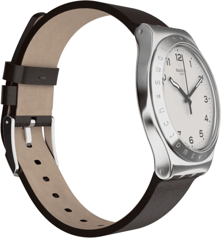 Swatch,IRONY 42.70mm,42.70mm,Stainless Steel,Silver White,YWS101
