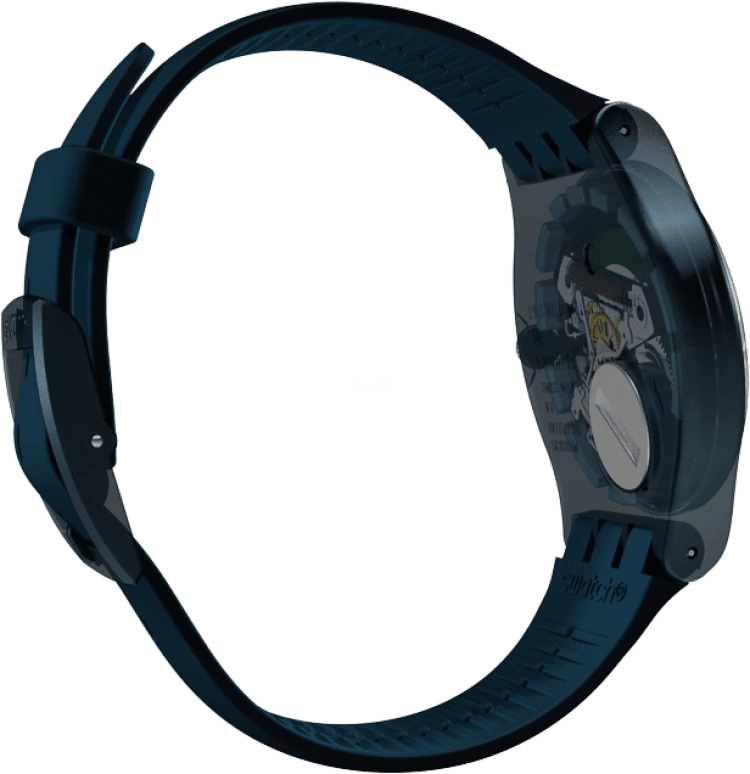 Swatch,CLASSIC 41mm,41mm,Plastic,Blue,SUON700