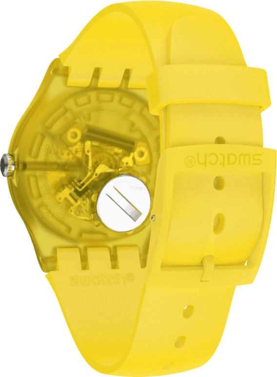 Swatch,Originals 41x47.40mm,41x47.40mm,Plastic,Yellow,SUOJ108