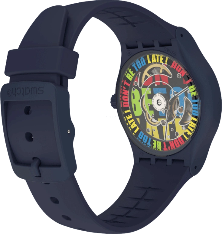 Swatch,Originals 42mm,42mm,Bioceramic,Blue,Quartz,Sapphire,Crystal Glass,Round,SO30N400