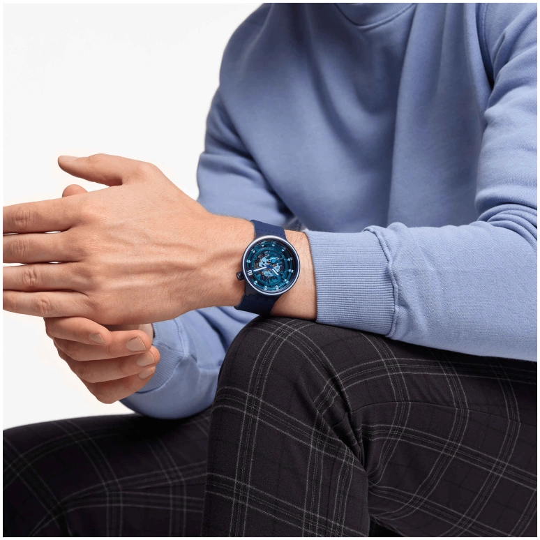Swatch,Other 47mm,47mm,Sapphire,Crystal Glass,SB01N101