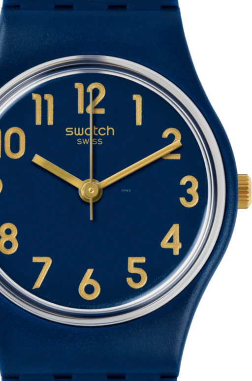 Swatch,Originals 25mm,25mm,Plastic,Blue,Sapphire,Crystal Glass,LN153