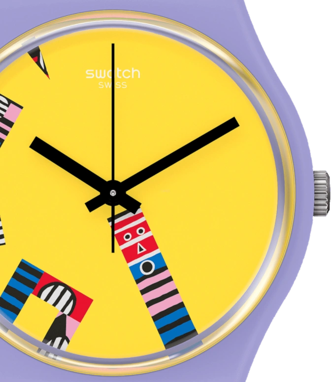 Swatch,Originals 34mm,34mm,Plastic,Yellow,Closed,GZ342