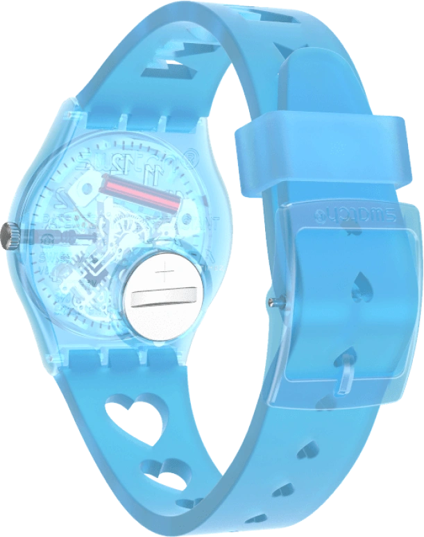 Swatch,Originals 34mm,34mm,Plastic,Blue,Open,GZ353