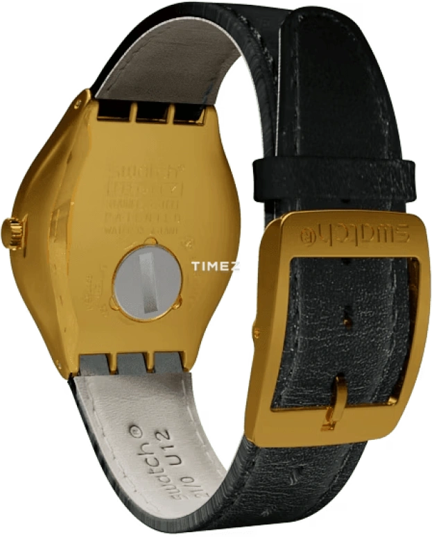 Swatch,IRONY 37.40mm,37.40mm,Stainless Steel,Yellow,Quartz,Tonneau,Gold,YGG105