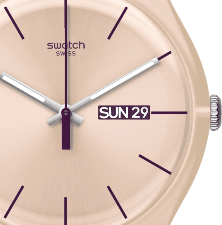 Swatch,Originals 41mm,41mm,Plastic,Pink,SUOT700