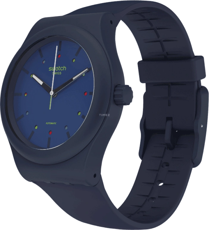 Swatch,Originals 42mm,42mm,Bioceramic,Blue,Quartz,Sapphire,Crystal Glass,Round,SO30N400