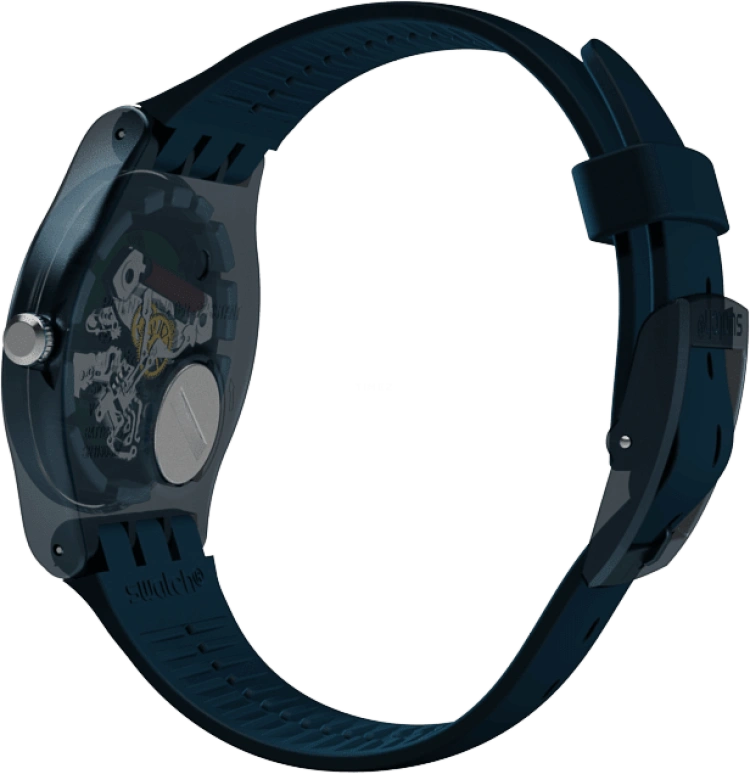 Swatch,CLASSIC 41mm,41mm,Plastic,Blue,SUON700