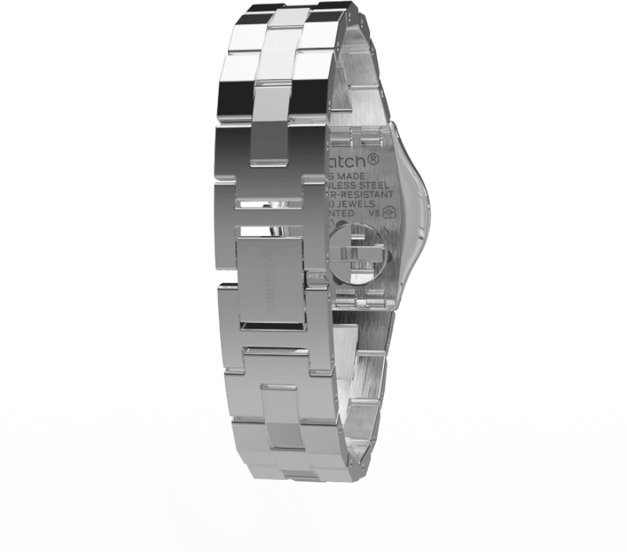 Swatch,IRONY 25mm,25mm,Stainless Steel,Silver,YSS300G