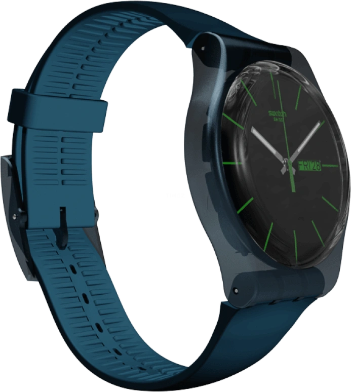 Swatch,CLASSIC 41mm,41mm,Plastic,Blue,SUON700