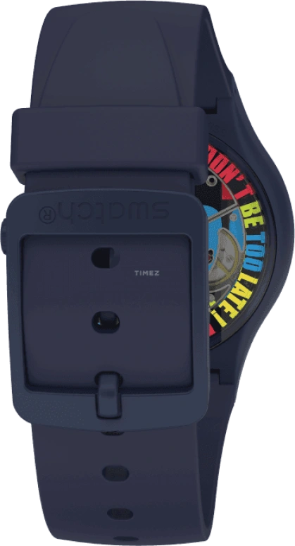 Swatch,Originals 42mm,42mm,Bioceramic,Blue,Quartz,Sapphire,Crystal Glass,Round,SO30N400