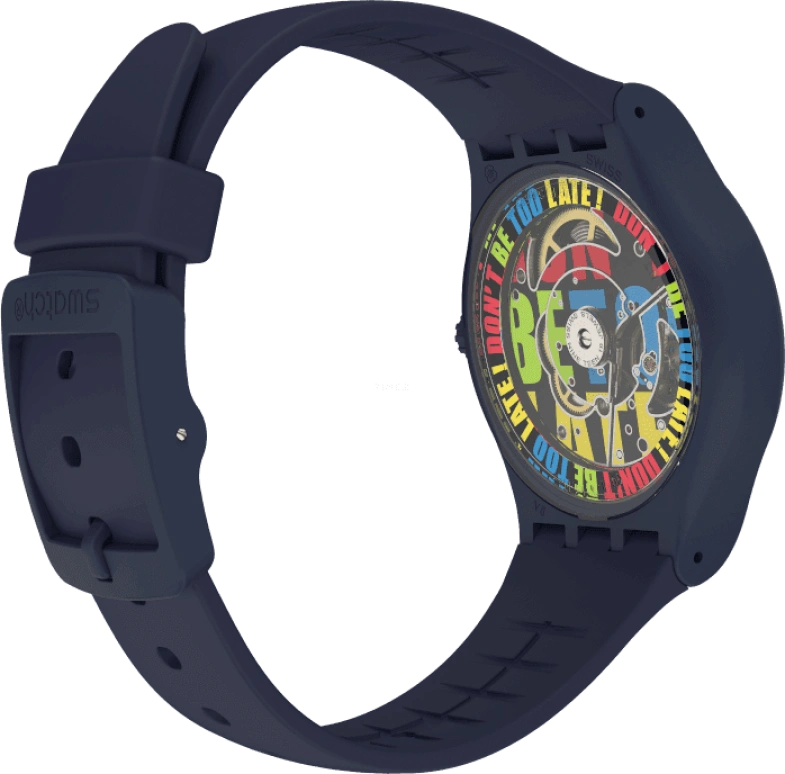 Swatch,Originals 42mm,42mm,Bioceramic,Blue,Quartz,Sapphire,Crystal Glass,Round,SO30N400