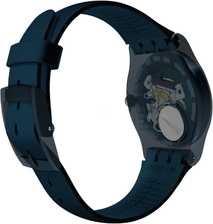 Swatch,CLASSIC 41mm,41mm,Plastic,Blue,SUON700