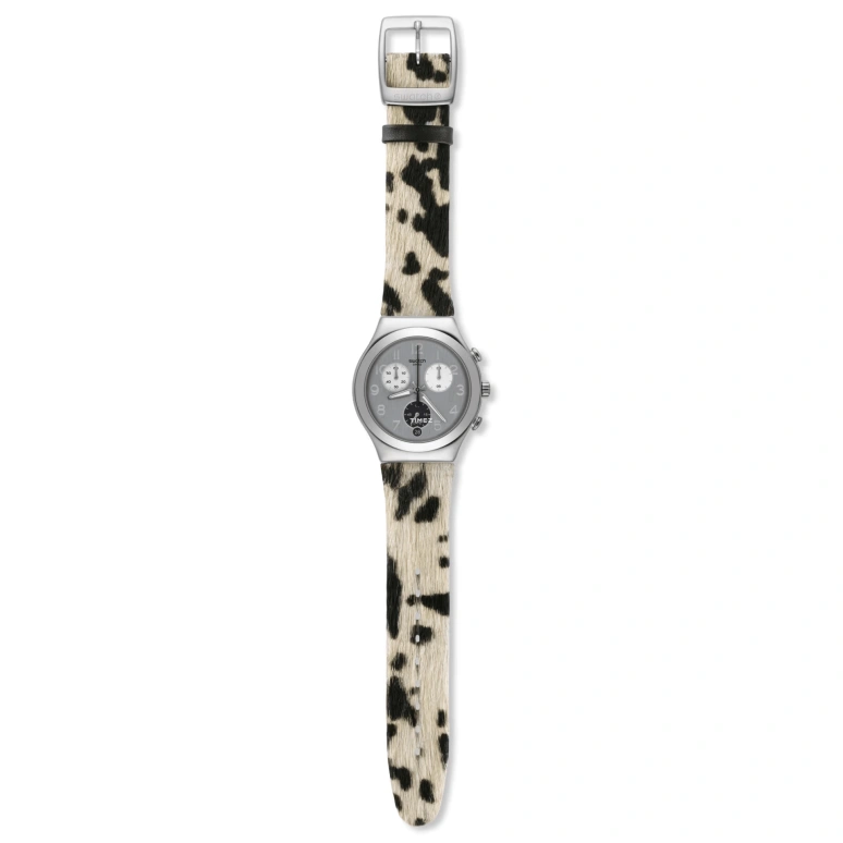 Swatch,Originals 40mm,40mm,Stainless Steel,Grey,Quartz,Chronograph,Day,YCS585