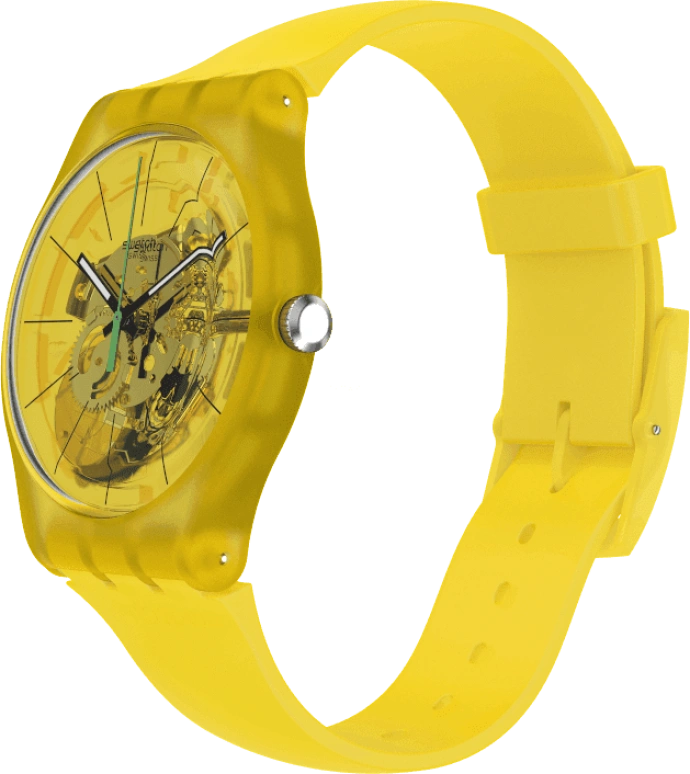 Swatch,Originals 41x47.40mm,41x47.40mm,Plastic,Yellow,SUOJ108