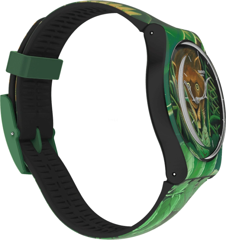 Swatch,Originals 41mm,41mm,Plastic,Green,Quartz,Round,SUOZ333