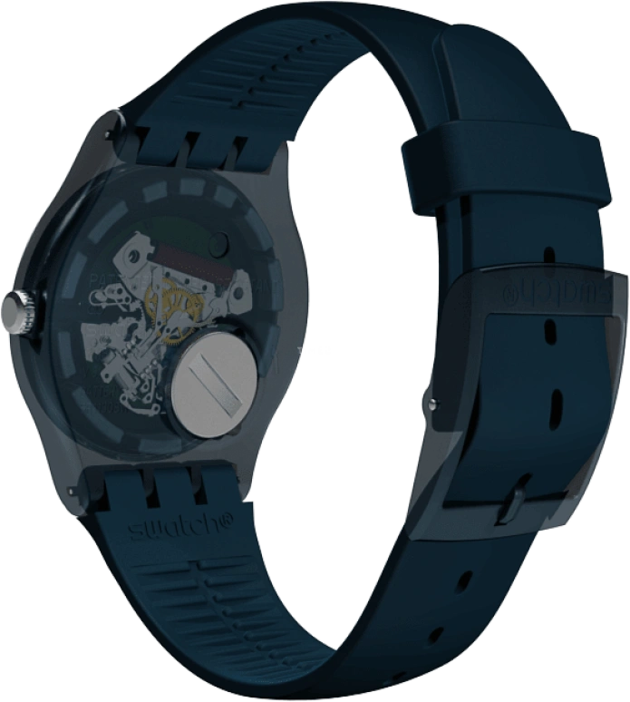 Swatch,CLASSIC 41mm,41mm,Plastic,Blue,SUON700