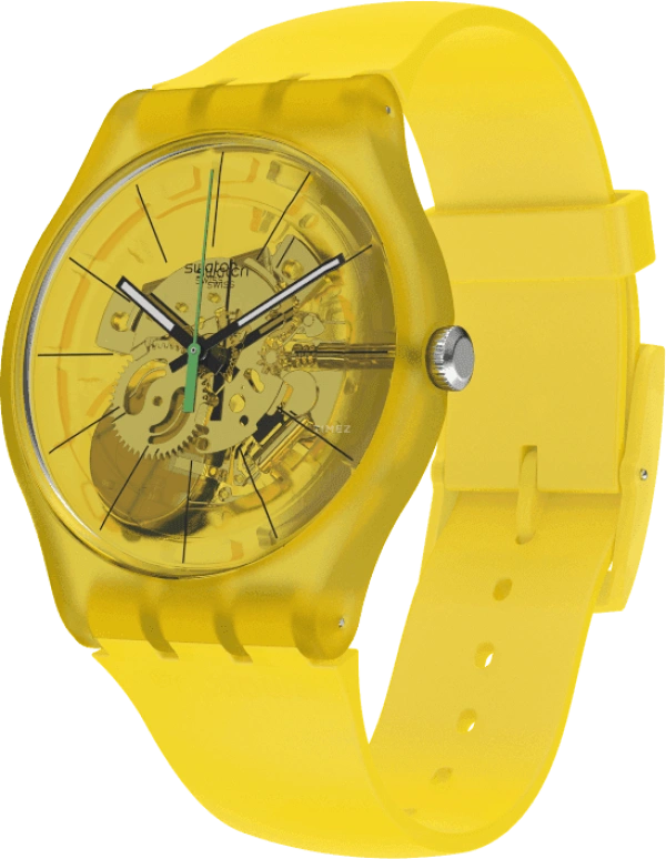 Swatch,Originals 41x47.40mm,41x47.40mm,Plastic,Yellow,SUOJ108