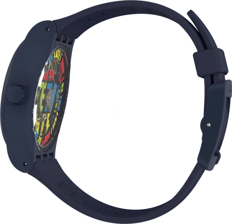 Swatch,Originals 42mm,42mm,Bioceramic,Blue,Quartz,Sapphire,Crystal Glass,Round,SO30N400