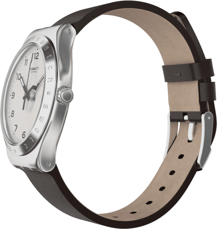 Swatch,IRONY 42.70mm,42.70mm,Stainless Steel,Silver White,YWS101