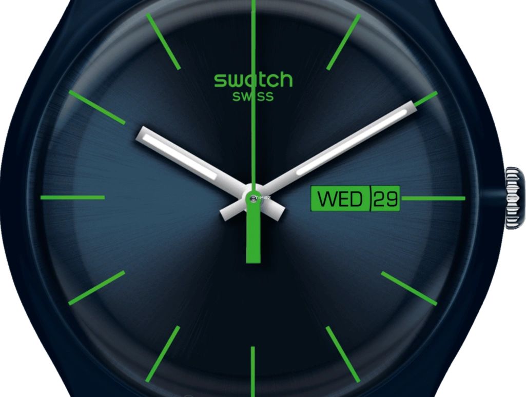 Swatch,Originals 41mm,41mm,Plastic,Blue,Quartz,Date,Day,SO29N704