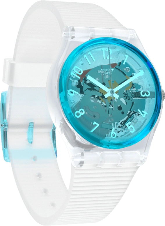 Swatch,Originals 34mm,34mm,Plastic,Blue,Open,GW215