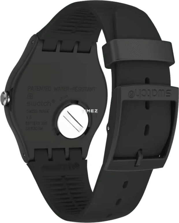 Swatch,Originals 41mm,41mm,Bioceramic,Black,Skeleton,Quartz,Tonneau,Black,SO32B107