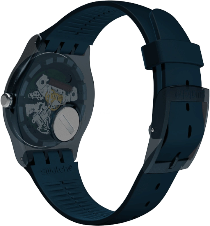 Swatch,CLASSIC 41mm,41mm,Plastic,Blue,SUON700