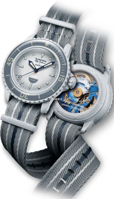 Swatch,BIOCERAMIC 42.30mm,42.30mm,Bioceramic,White,Automatic,Sapphire,Glass,Round,SO35S100