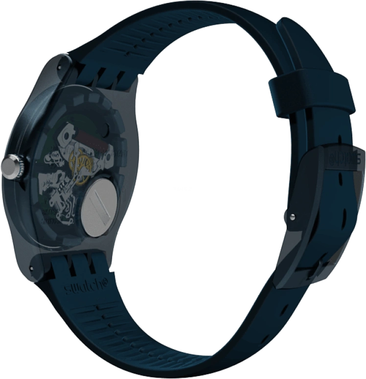 Swatch,CLASSIC 41mm,41mm,Plastic,Blue,SUON700