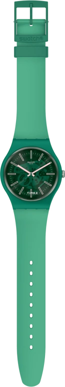 Swatch,Originals 41mm,41mm,Bio-sourced,Green,Quartz,Round,SO29G100