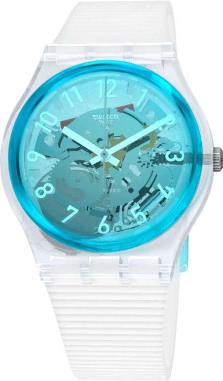 Swatch,Originals 34mm,34mm,Plastic,Blue,Open,GW215