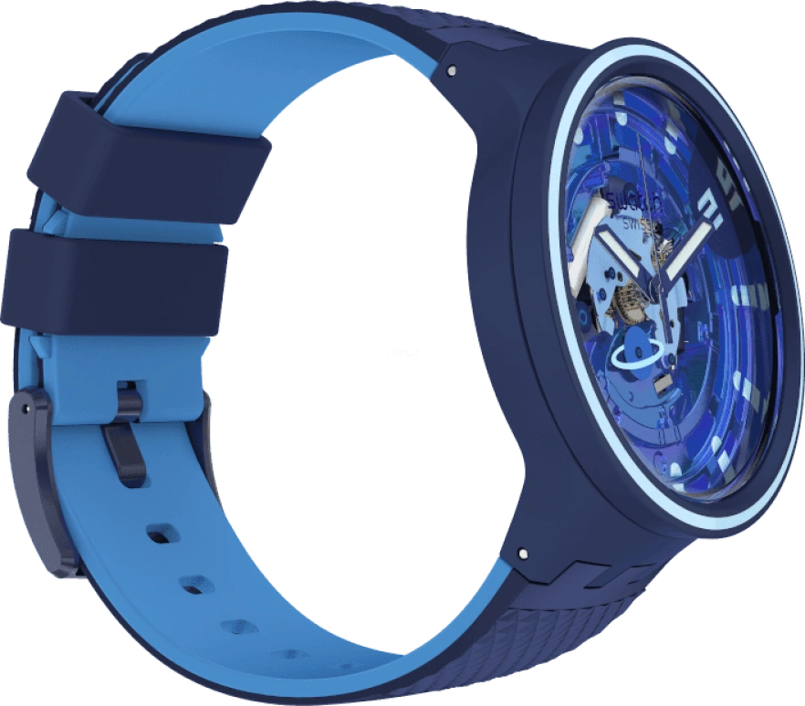 Swatch,Other 47mm,47mm,Sapphire,Crystal Glass,SB01N101