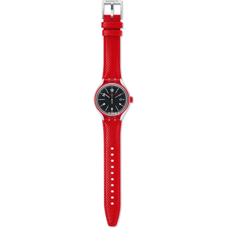 Swatch,Other 41mm,41mm,Aluminium,Plastic,White,Black,Quartz,Day,Sapphire,Crystal Glass,YES4001