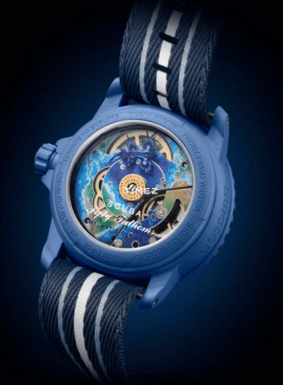 Swatch,BIOCERAMIC 42.30mm,42.30mm,Bioceramic,Blue,Automatic,Day,Sapphire,Glass,SO35A100