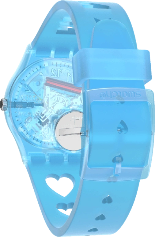 Swatch,Originals 34mm,34mm,Plastic,Blue,Open,GZ353