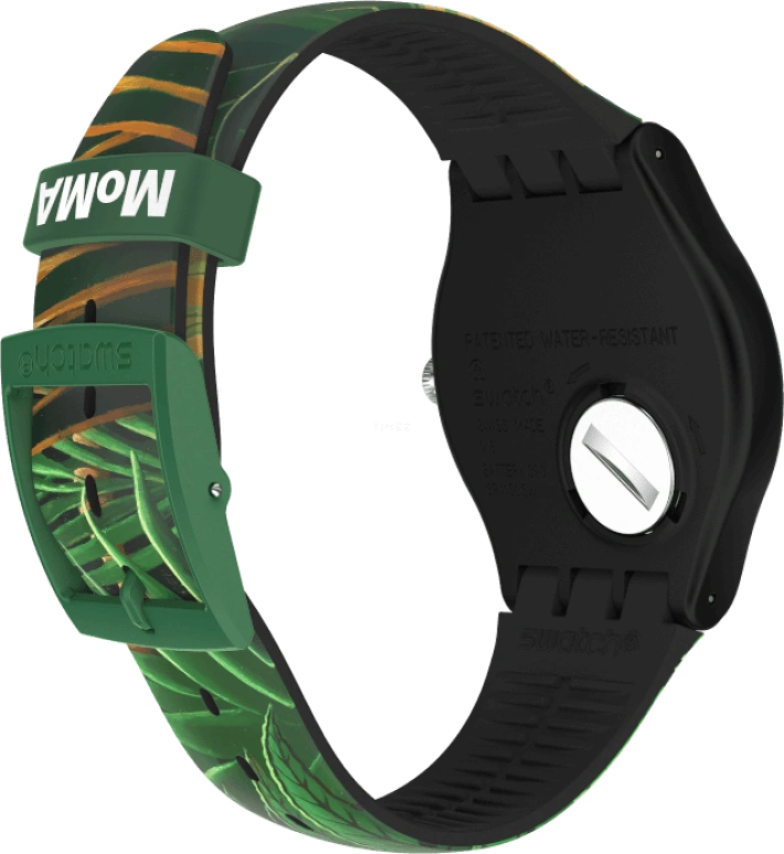 Swatch,Originals 41mm,41mm,Plastic,Green,Quartz,Round,SUOZ333