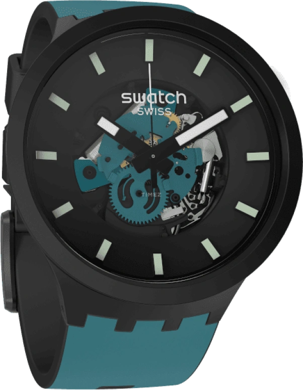 Swatch,THE BOLD 47mm,47mm,Black,SB03B107