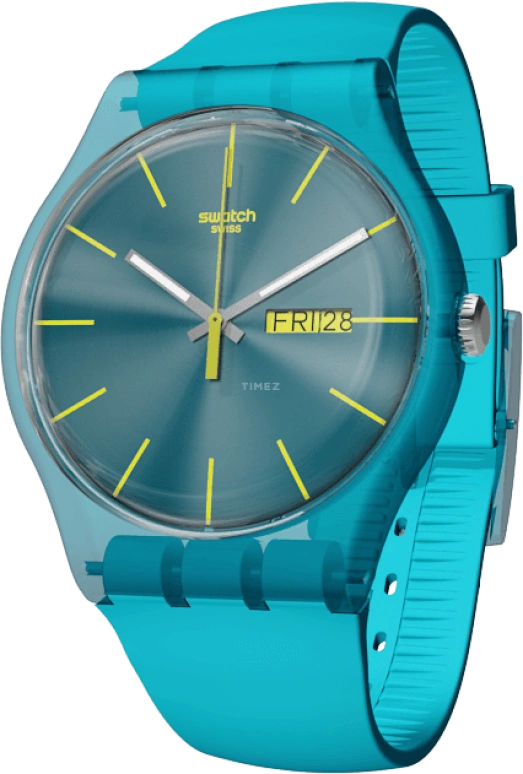 Swatch,Originals 41mm,41mm,Plastic,Blue,SUOL700
