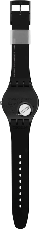 Swatch,Originals 41mm,41mm,Plastic,Blue,White,Black,Quartz,Round,Black,SUOZ363